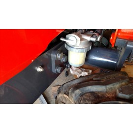 Kubota BX Series Fuel Filter Relocation Filter & mounting bracket Kit,