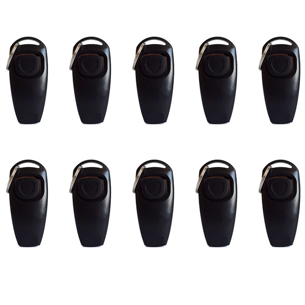 SEIWEI 2 in 1 Dog Puppy Clicker and Whistle Training,