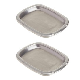 OXO Good Grips - Soporte de cuchara antideslizante de acero inoxidable, paquete de 2