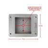 Post Mount Adapter for 4x4 Post, Bird House, Mailbox, Stainless