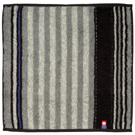 Nishio IBT-505-04 Imabari Towel Certified Hand Towel, Men's, Made in Japan, 100% Cotton, 9.8 inches (25 cm), Double-Sided Pile, Water Absorbent, Striped, Vertical Stripe Pattern, Men's Imabari Towel