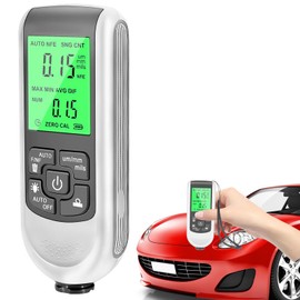 Car Paint Gauge, Paint Thickness Gauge for Car, Digital Coating Thickness Gauge with Backlight LCD Display, Thickness Gauge for Measuring Paint Thickness in the Automotive Industry