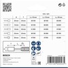 Bosch 1609200286 5-Piece Grinding Stone Set Shank 6 mm Grit