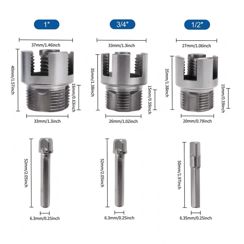 PVC Pipe Threader,Internal and External Threading 1/2" 3/4" 1"NPT