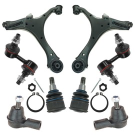 TRQ Front Steering & Suspension Kit Ball Joint Control Arm Sway Bar Stabilizer Link Tie Rod Compatible with 2003-2011 Honda Element