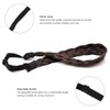 PARXITN Women's Hair Band, 5 Strands, Adjustable Braided Headband, Dark