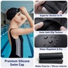 2pcs Elastic Swimming Hat,Non-slip Fabric Swimming Hat