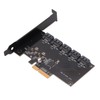 PCIe to SATA Adapter Card 5 Ports 5x16TB Fast Transmission