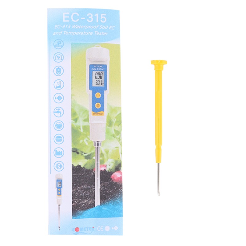 Portable Mini Digital Soil EC Meter Salinity Tester for Indoor