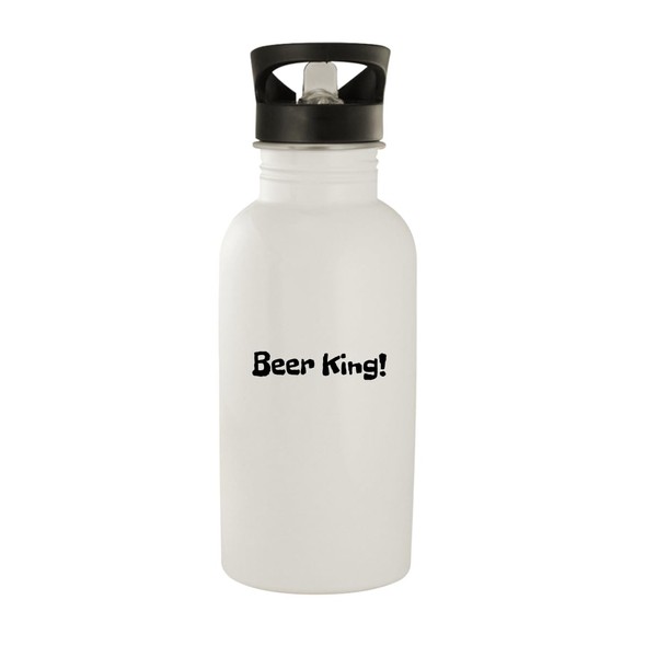 Molandra Products Beer King! - Stainless Steel 20oz Water Bottle,