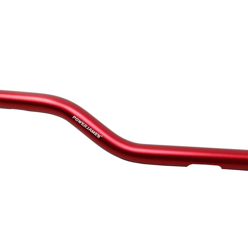 POWER JAMES 100% Aluminum Red 1.0" Handlebar Drag Bar with