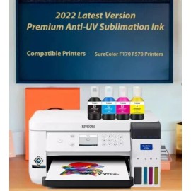 For Epson 4 Pack Sublimation Ink Compatible With Epson T49M Bottle SureColor F170 F570.