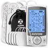 AUVON Dual Channel TENS Unit Muscle Stimulator Machine with 20