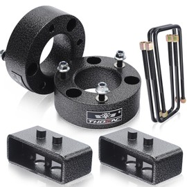 THOCAC 3" Front + 2" Rear Full Leveling Lift Kits For 2004-2020 F150 2WD 4WD Suspension Strut Spacer with Extended Square U-Bolts Forged