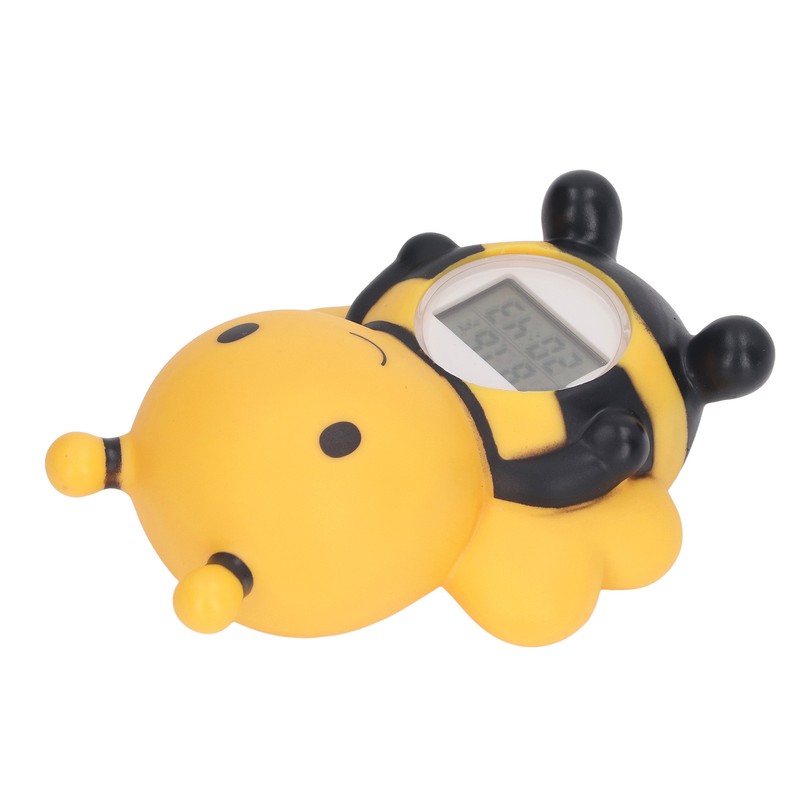 Baby Bath Thermometer Bee Shaped Alarm Function Infant Bath Safety
