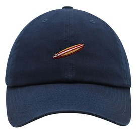 JPAK Surf Board Premium Dad Hat Embroidered Cotton Baseball Cap Surfing Ocean Navy