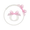 Girls Tea Party Fascinators Hats Lace Gloves Pearl Necklace Set