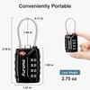 Puroma TSA Approved Luggage Locks, 4 Digit Combination Travel Cable