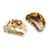QinGoo Large Black White Hair Clip Beautiful Women's Hair Clip
