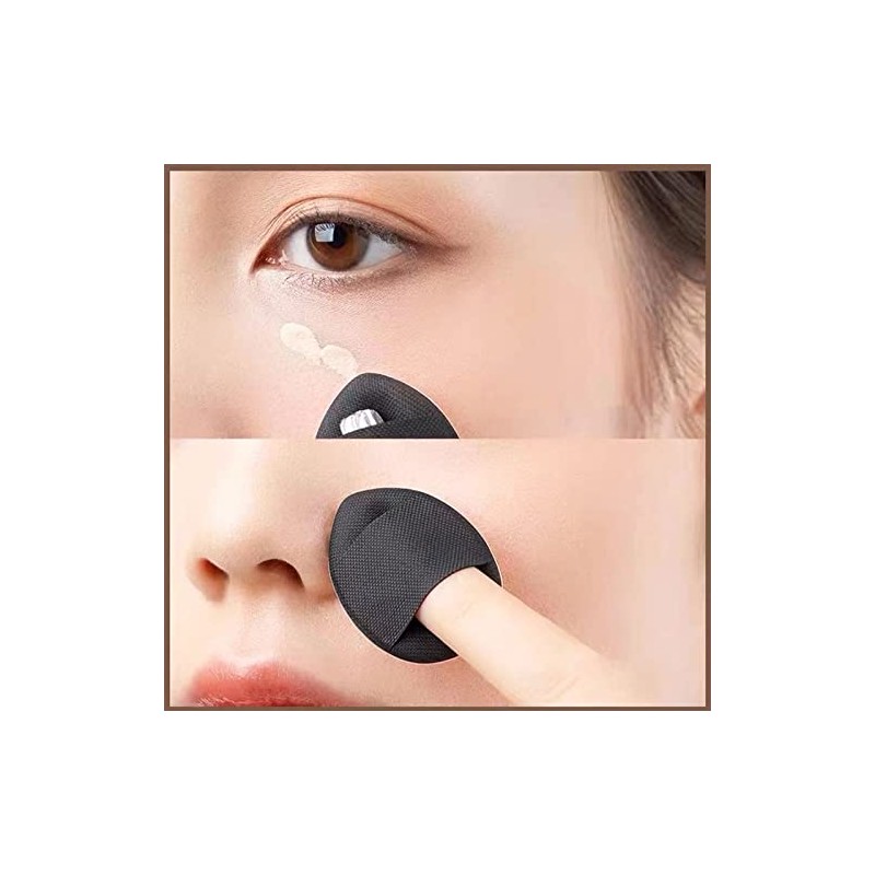 "Ainvhh "40 PCS Mini borla de maquillaje triangular borla de