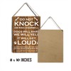 Do Not Knock or Ring Door Bell Sign Dog Lovers