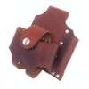 Basket Style Tape Measure Holder with Pencil Pouch (Dark Brown)