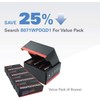CKAuto 4 Boxes, 960 Pcs, 0.25oz, Black, Adhesive Stick on