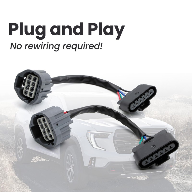 ASTROSYNC HID to Halogen Headlight Wiring Adapter Fit for GMC