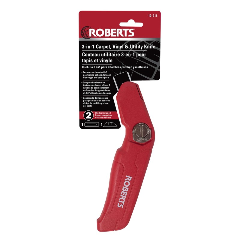 ROBERTS 3-in-1 Carpet, Vinyl, and Utility Knife