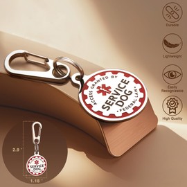 WINSEE Service Dog Vest No Pull with 7 Dog Patches+ID Tag, Reflective Pet Harness with Durable Soft Padded Handle,Easy Put On/Off for Training/Walking