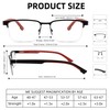 zooxsky 2 Pack Bifocal Metal Reading Glasses for Men,Classic Square
