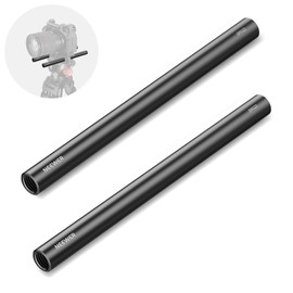 NEEWER SR022 15 mm Rod (8 Inches/20 cm Long, Pack of 2), Aluminium Alloy Extendable 15 mm Extension Rods for 15 mm LWS Rod Rail System Shoulder Rig Video Rig Base Plate