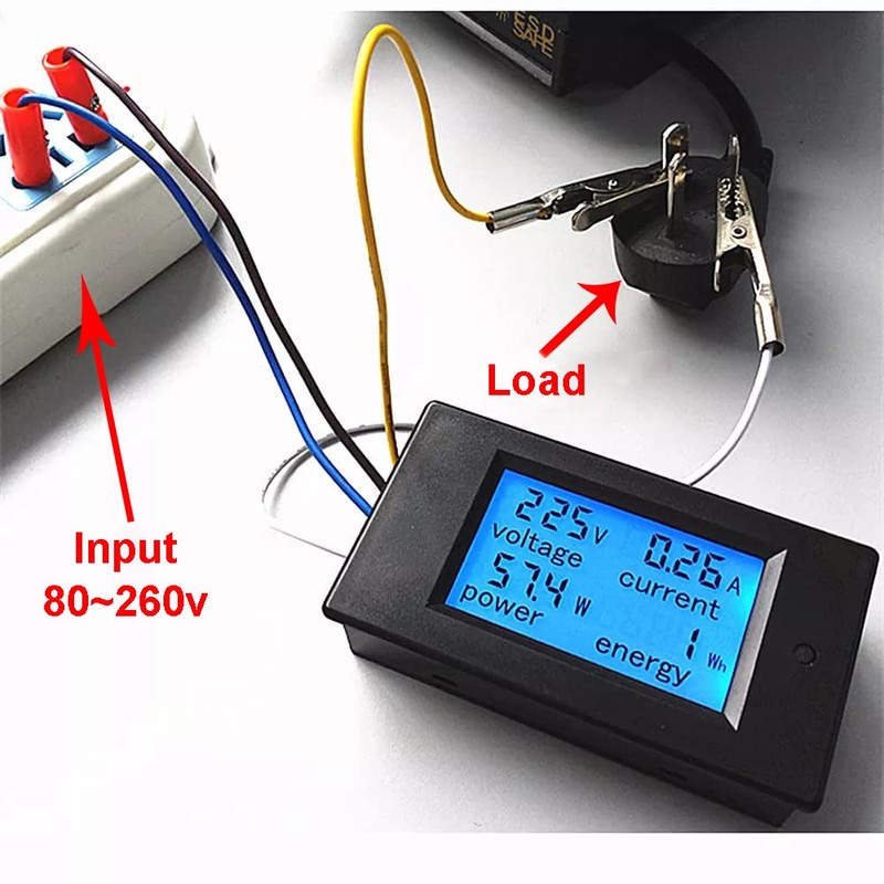 KETOTEK Electricity Meter Voltage Tester Digital Voltmeter Ammeter Power Meter