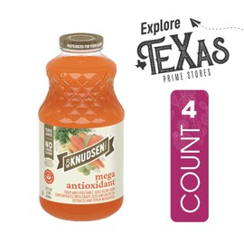 R.W. Knudsen 4-Pack Mega Antioxidant Fruit Juice 32 fl oz Glass Bottle