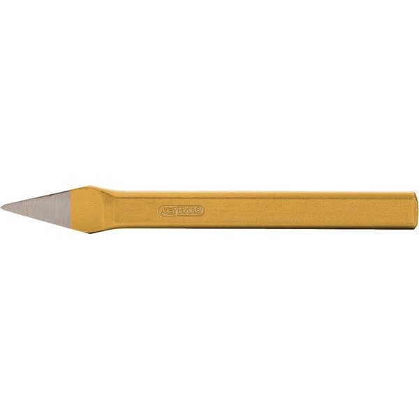 KS Tools 162.0285 Cross chisel, flat, oval, 8x200mm