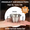 Honeydak 12 Pcs Stainless Steel Espresso Shot Cup 3.4 oz/