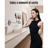 Wall Mounted Makeup Mirror with Light, 20X/1X 8'' Double Sided