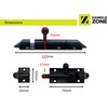 HANDLEZONE® 2 Pack Bell Shaped Premium Sliding Door Bolt, Sturdy