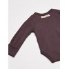 L'ovedbaby Unisex Baby Organic Cotton Kimono Bodysuit, Eggplant, 0-3 Months
