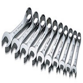 SK Professional Tools 86240 7-Piece 12-Point Metric Short Combination Wrench Set - SuperKrome Finish, Set of 7 Chrome Wrenches Made in USA