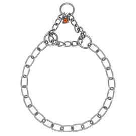 Herm Sprenger Stainless Steel Fur Saver Dog Collar Medium Link Professional Training Collar Assembly Chain Correction Slip Chain for Medium Large Dogs Made in Germany (18in (45cm))
