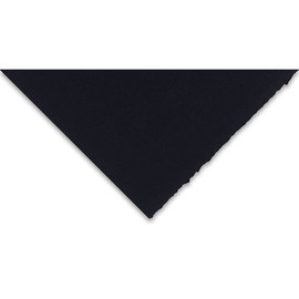 Legion Stonehenge Paper, Cotton Deckle Edge Sheets, 22 X 30 inches, Black, Pack of 10 (F05-STN250BKH10)