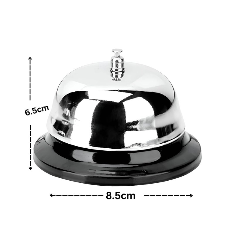 Ahad Trader Premium Stainless Steel Hand Held Calling Bell for