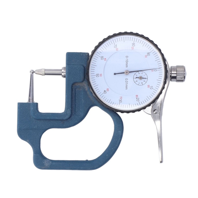 Thickness Gauge High Accuracy Round Dial Thickness Measuring Tool Aluminum