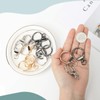 12pcs Round Spring Snap Hooks Swivel Ring Carabiner Clips Eyelet