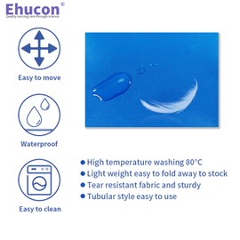 Ehucon Patient Transfer Slide Sheet for Patients/Elderly Transfers in Cars/Wheelchairs/Bed Transfer and Repositioning, Simple, Reusable and Washable (Dark Blue-27.5 x 47.2 Inches)