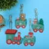 4Pcs Diamond Painting Keychain DIY Luggage Ornaments Art Crafts Christmas