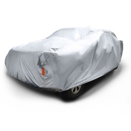 Heavy Duty Pickup Truck Sun Full Cover Universal Car Cover Silver Outdoor Exterior All Weather 260 inch x 80 inch x 65 inch