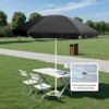 AMMSUN 6FT Portable Outdoor Picnic Beach Umbrella with Tilt Function,
