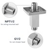 Straight Shower Arm with Flange, Ceiling Mount 3 Inches Rain